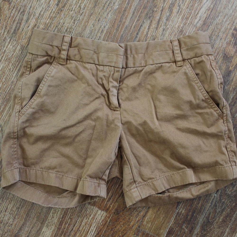 J. Crew Camel Chino Shorts